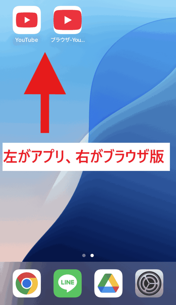YouTube ブラウザ版