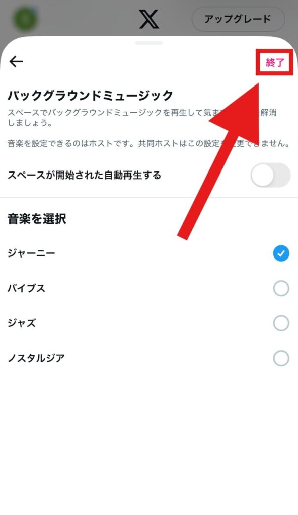 X(Twitter) スペース BGM